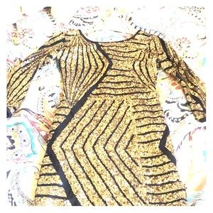 Gold/Black dress
